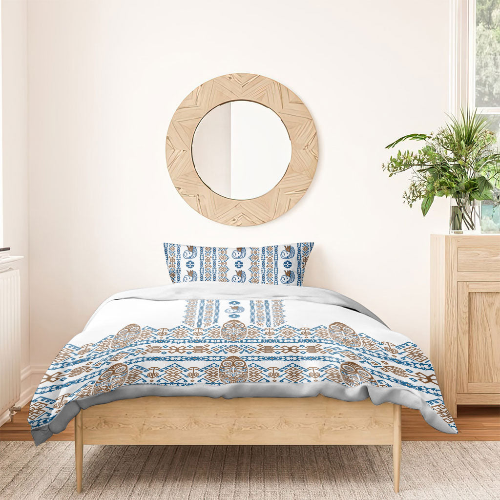 Papua New Guinea Bird Ethnic Bedding Set Papuan Batik Inspired Pattern LT9 - Polynesian Pride