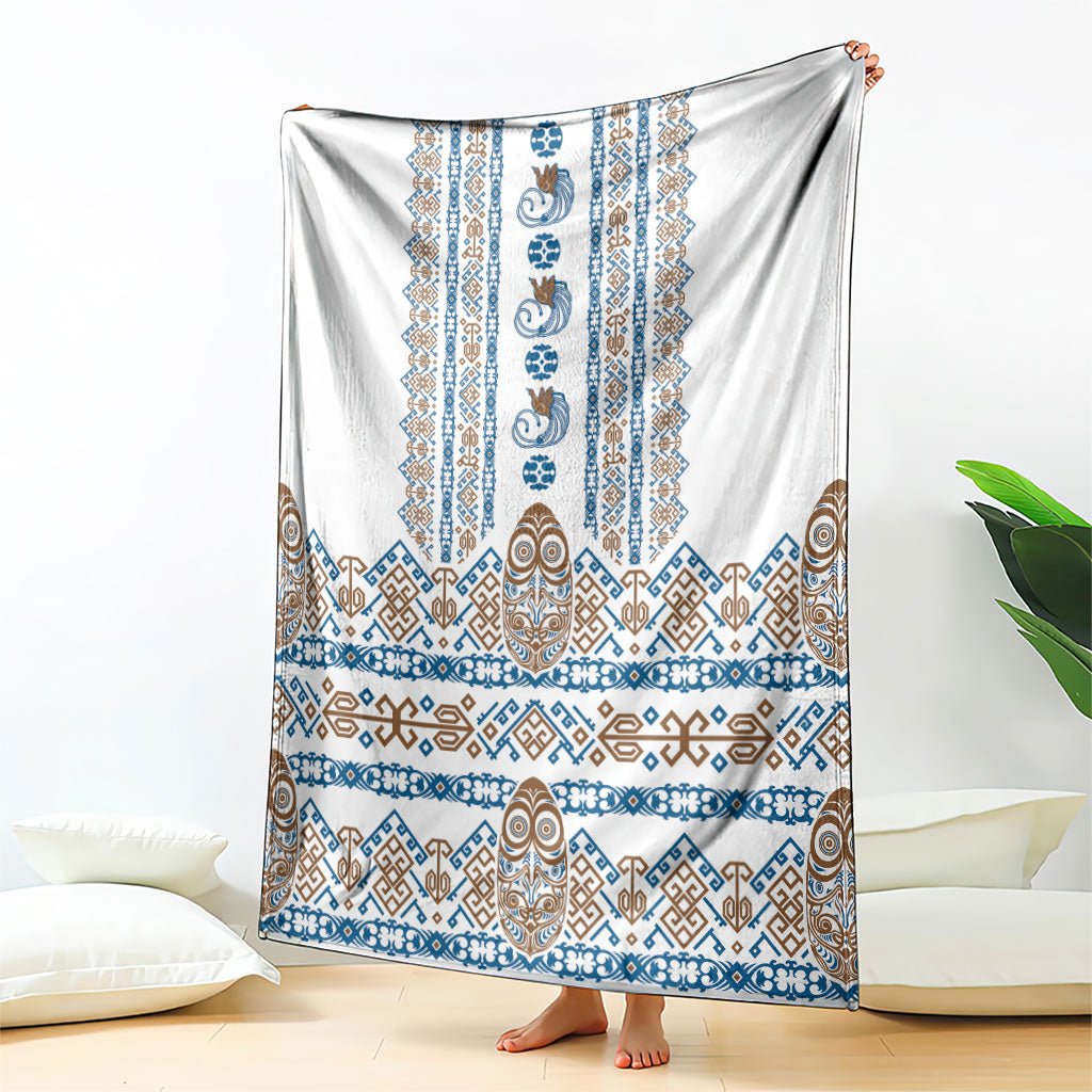Papua New Guinea Bird Ethnic Blanket Papuan Batik Inspired Pattern LT9 - Polynesian Pride