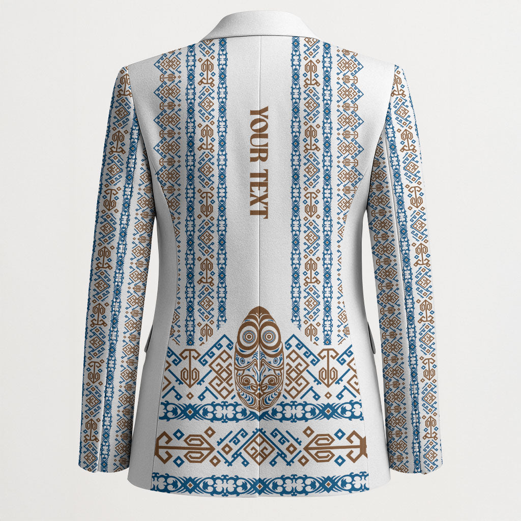Personalised Papua New Guinea Bird Ethnic Blazer Papuan Batik Inspired Pattern LT9 - Polynesian Pride