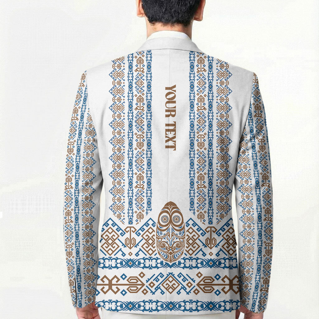 Personalised Papua New Guinea Bird Ethnic Blazer Papuan Batik Inspired Pattern LT9 - Polynesian Pride
