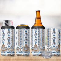 Papua New Guinea Bird Ethnic 4 in 1 Can Cooler Tumbler Papuan Batik Inspired Pattern LT9 - Polynesian Pride