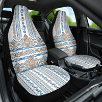 Papua New Guinea Bird Ethnic Car Seat Cover Papuan Batik Inspired Pattern LT9 One Size White - Polynesian Pride