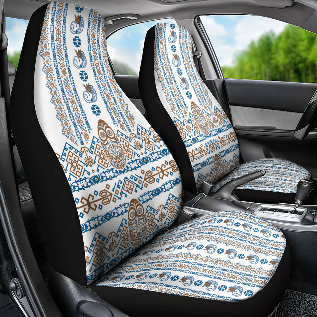 Papua New Guinea Bird Ethnic Car Seat Cover Papuan Batik Inspired Pattern LT9 - Polynesian Pride