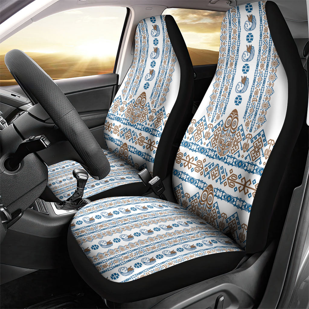 Papua New Guinea Bird Ethnic Car Seat Cover Papuan Batik Inspired Pattern LT9 - Polynesian Pride
