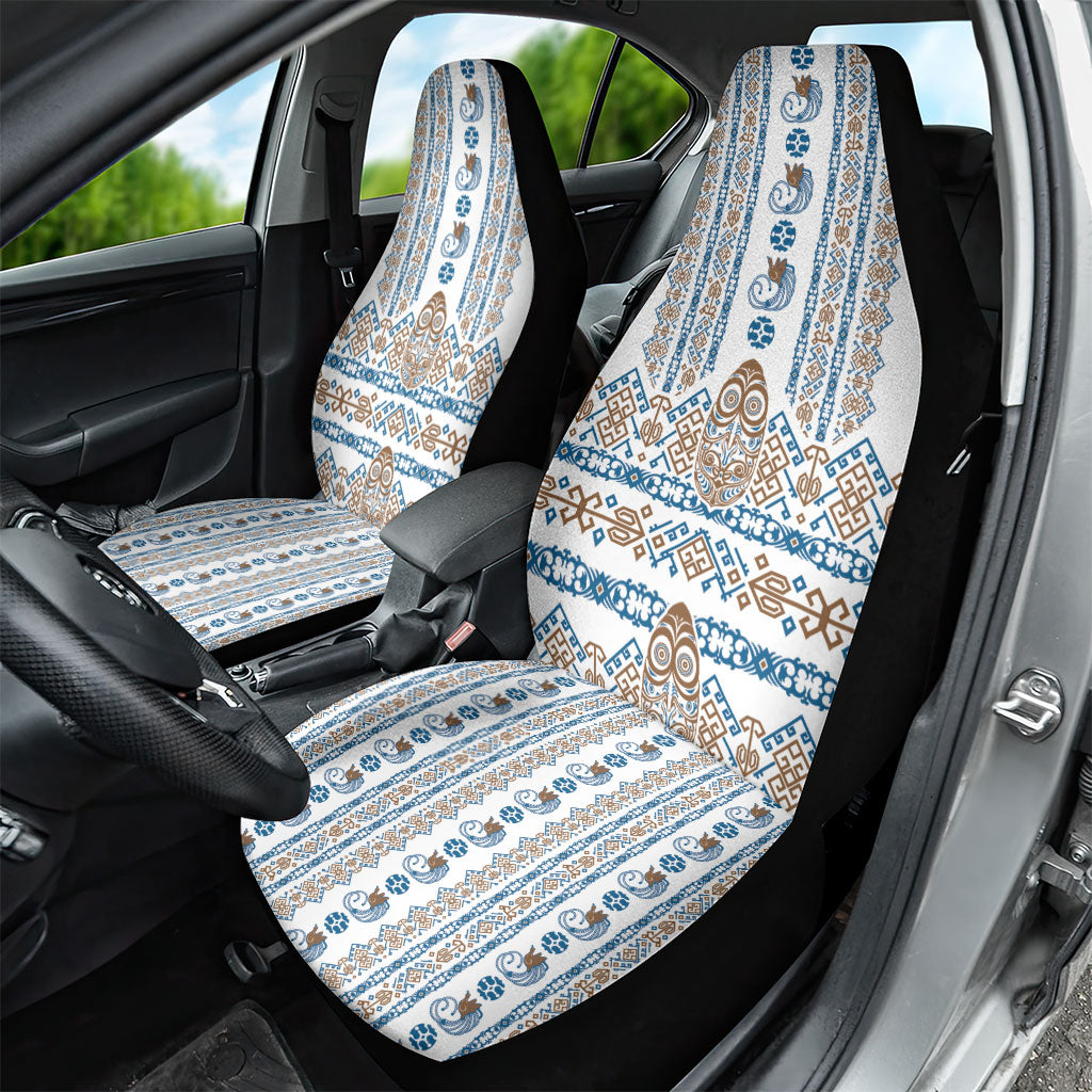 Papua New Guinea Bird Ethnic Car Seat Cover Papuan Batik Inspired Pattern LT9 - Polynesian Pride