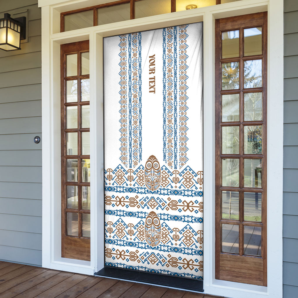 Personalised Papua New Guinea Bird Ethnic Door Cover Papuan Batik Inspired Pattern LT9 - Polynesian Pride