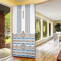 Personalised Papua New Guinea Bird Ethnic Door Cover Papuan Batik Inspired Pattern LT9 - Polynesian Pride