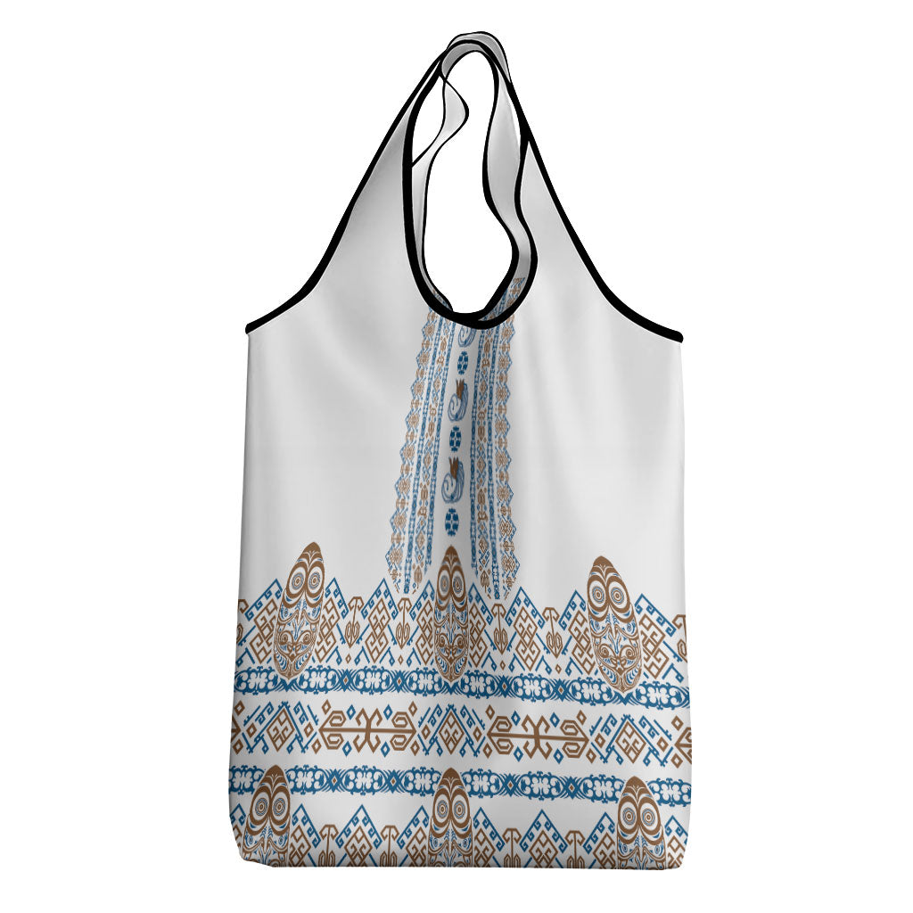 Papua New Guinea Bird Ethnic Grocery Bag Papuan Batik Inspired Pattern LT9 - Polynesian Pride