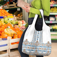 Papua New Guinea Bird Ethnic Grocery Bag Papuan Batik Inspired Pattern LT9 - Polynesian Pride