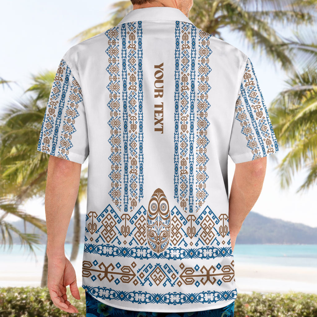 Personalised Papua New Guinea Bird Ethnic Hawaiian Shirt Papuan Batik Inspired Pattern LT9 - Polynesian Pride