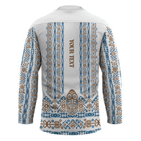 Personalised Papua New Guinea Bird Ethnic Hockey Jersey Papuan Batik Inspired Pattern LT9 - Polynesian Pride