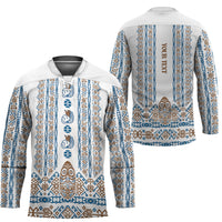Personalised Papua New Guinea Bird Ethnic Hockey Jersey Papuan Batik Inspired Pattern LT9 - Polynesian Pride