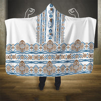 Papua New Guinea Bird Ethnic Hooded Blanket Papuan Batik Inspired Pattern LT9 - Polynesian Pride