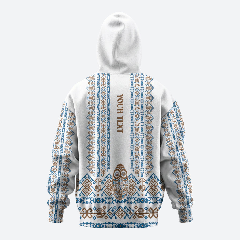 Personalised Papua New Guinea Bird Ethnic Hoodie Papuan Batik Inspired Pattern LT9 - Polynesian Pride