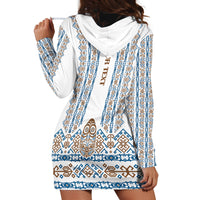 Personalised Papua New Guinea Bird Ethnic Hoodie Dress Papuan Batik Inspired Pattern LT9 - Polynesian Pride