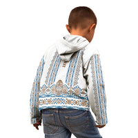 Personalised Papua New Guinea Bird Ethnic Kid Hoodie Papuan Batik Inspired Pattern LT9 - Polynesian Pride