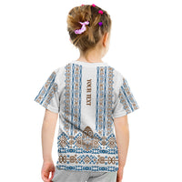 Personalised Papua New Guinea Bird Ethnic Kid T Shirt Papuan Batik Inspired Pattern LT9 - Polynesian Pride