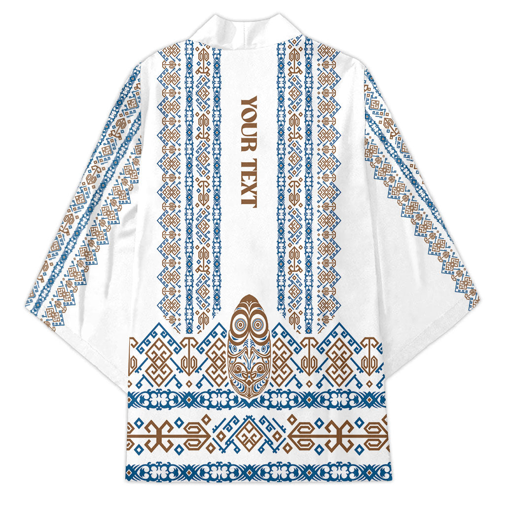 Personalised Papua New Guinea Bird Ethnic Kimono Papuan Batik Inspired Pattern LT9 - Polynesian Pride