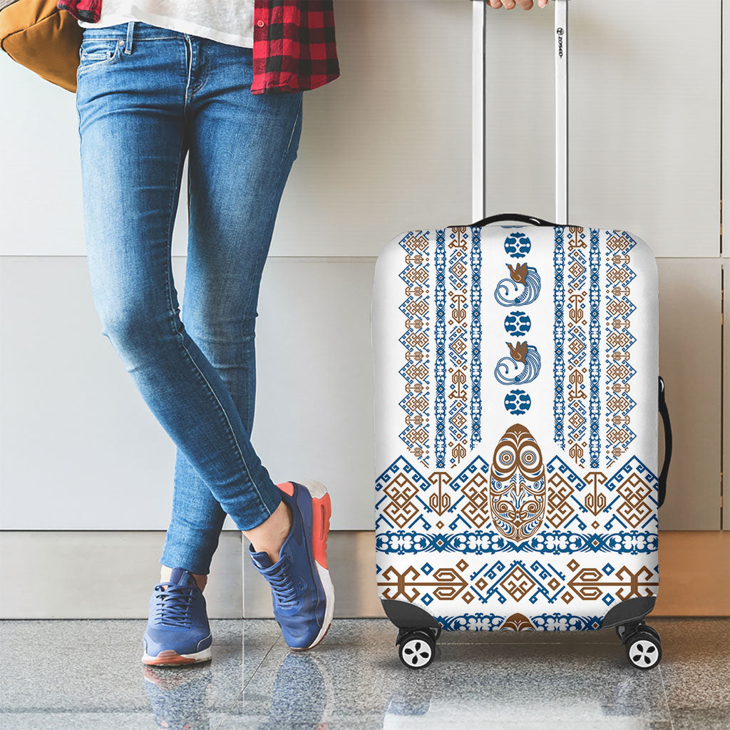 Papua New Guinea Bird Ethnic Luggage Cover Papuan Batik Inspired Pattern LT9 - Polynesian Pride