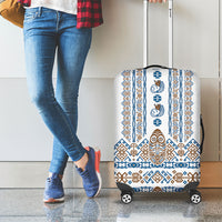 Papua New Guinea Bird Ethnic Luggage Cover Papuan Batik Inspired Pattern LT9 - Polynesian Pride