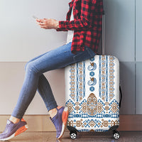 Papua New Guinea Bird Ethnic Luggage Cover Papuan Batik Inspired Pattern LT9 - Polynesian Pride