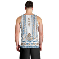 Personalised Papua New Guinea Bird Ethnic Men Tank Top Papuan Batik Inspired Pattern LT9 - Polynesian Pride