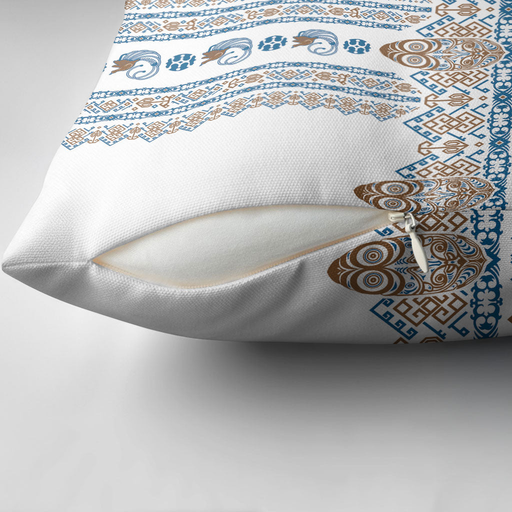 Papua New Guinea Bird Ethnic Pillow Cover Papuan Batik Inspired Pattern LT9 - Polynesian Pride