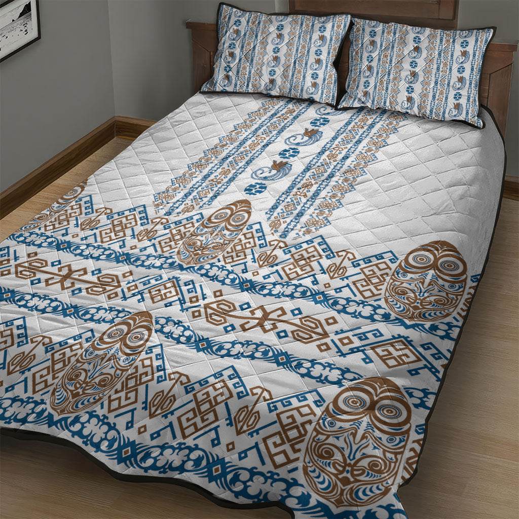 Papua New Guinea Bird Ethnic Quilt Bed Set Papuan Batik Inspired Pattern LT9 - Polynesian Pride