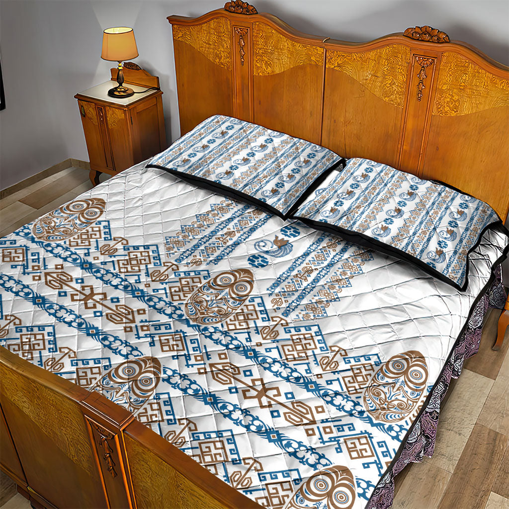 Papua New Guinea Bird Ethnic Quilt Bed Set Papuan Batik Inspired Pattern LT9 - Polynesian Pride