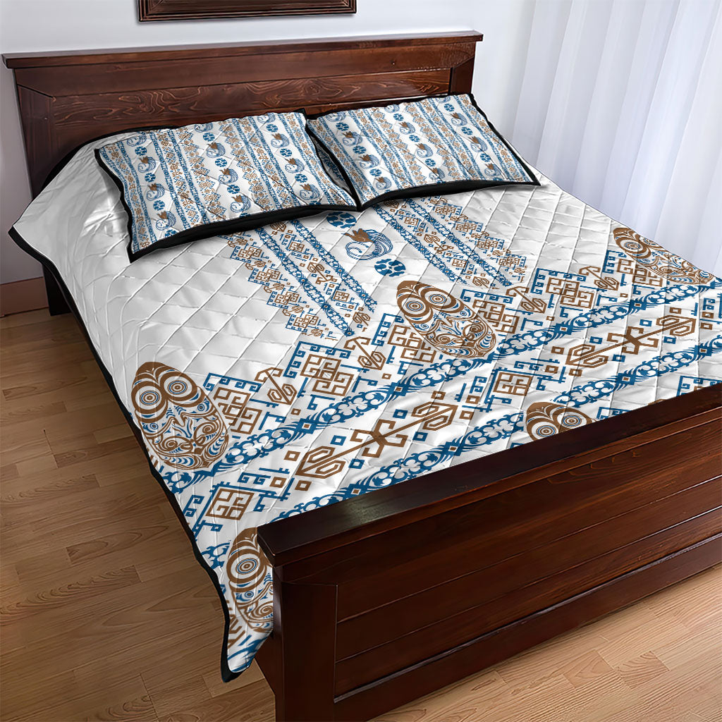 Papua New Guinea Bird Ethnic Quilt Bed Set Papuan Batik Inspired Pattern LT9 - Polynesian Pride