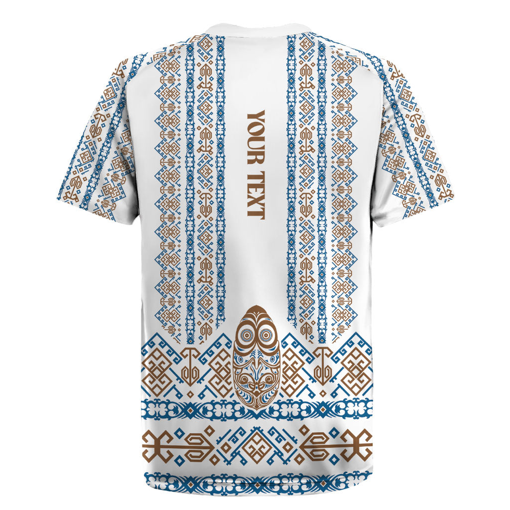 Personalised Papua New Guinea Bird Ethnic Rugby Jersey Papuan Batik Inspired Pattern LT9 - Polynesian Pride