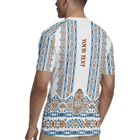 Personalised Papua New Guinea Bird Ethnic Rugby Jersey Papuan Batik Inspired Pattern LT9 - Polynesian Pride