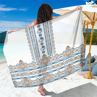 Papua New Guinea Bird Ethnic Sarong Papuan Batik Inspired Pattern LT9 One Size 44 x 66 inches White - Polynesian Pride