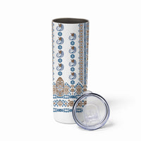 Papua New Guinea Bird Ethnic Skinny Tumbler Papuan Batik Inspired Pattern LT9 - Polynesian Pride