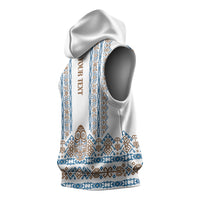 Personalised Papua New Guinea Bird Ethnic Sleeveless Hoodie Papuan Batik Inspired Pattern LT9 - Polynesian Pride