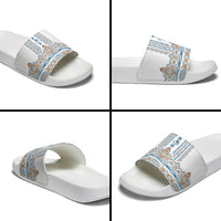 Papua New Guinea Bird Ethnic Slide Sandals Papuan Batik Inspired Pattern LT9 - Polynesian Pride
