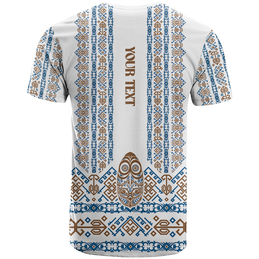 Personalised Papua New Guinea Bird Ethnic T Shirt Papuan Batik Inspired Pattern LT9 - Polynesian Pride