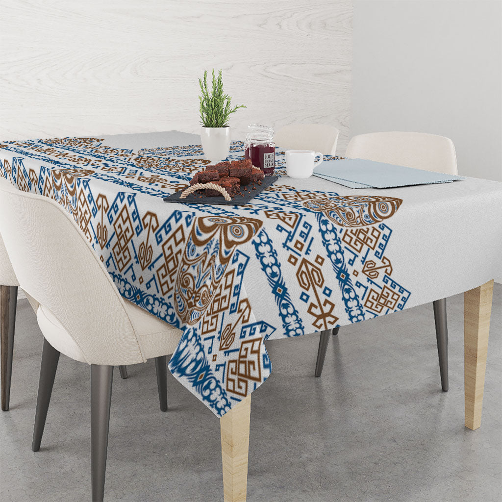 Papua New Guinea Bird Ethnic Tablecloth Papuan Batik Inspired Pattern LT9 - Polynesian Pride
