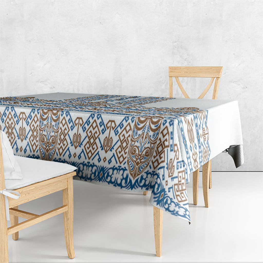 Papua New Guinea Bird Ethnic Tablecloth Papuan Batik Inspired Pattern LT9 - Polynesian Pride