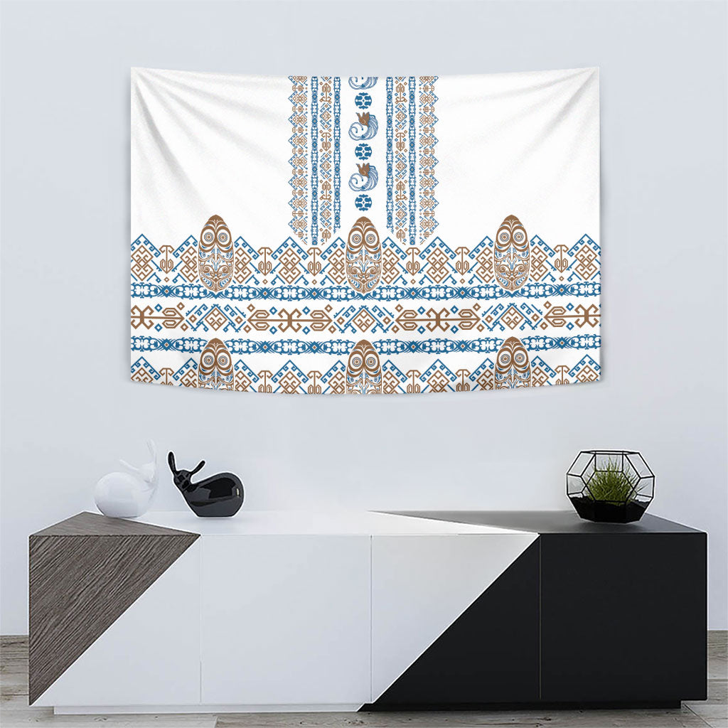 Papua New Guinea Bird Ethnic Tapestry Papuan Batik Inspired Pattern LT9 - Polynesian Pride