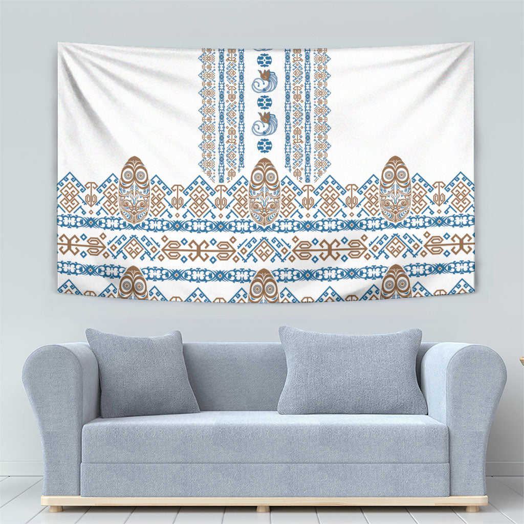 Papua New Guinea Bird Ethnic Tapestry Papuan Batik Inspired Pattern LT9 - Polynesian Pride