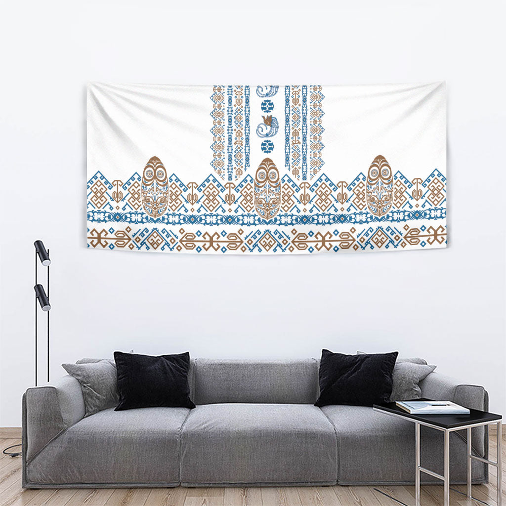 Papua New Guinea Bird Ethnic Tapestry Papuan Batik Inspired Pattern LT9 - Polynesian Pride