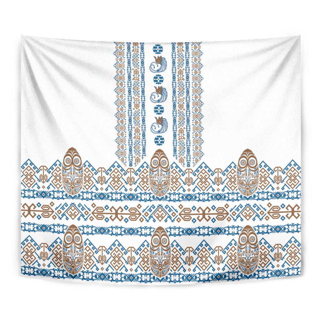 Papua New Guinea Bird Ethnic Tapestry Papuan Batik Inspired Pattern LT9 - Polynesian Pride