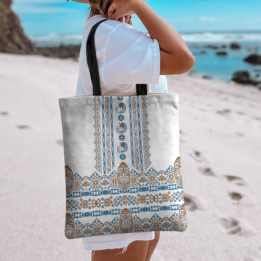 Papua New Guinea Bird Ethnic Tote Bag Papuan Batik Inspired Pattern LT9 - Polynesian Pride