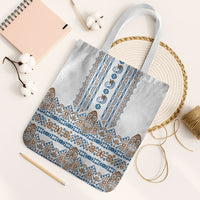Papua New Guinea Bird Ethnic Tote Bag Papuan Batik Inspired Pattern LT9 White Strap One Size White - Polynesian Pride