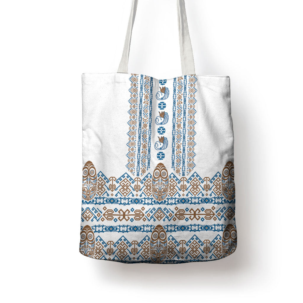 Papua New Guinea Bird Ethnic Tote Bag Papuan Batik Inspired Pattern LT9 - Polynesian Pride