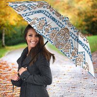 Papua New Guinea Bird Ethnic Umbrella Papuan Batik Inspired Pattern LT9 - Polynesian Pride