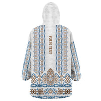 Personalised Papua New Guinea Bird Ethnic Wearable Blanket Hoodie Papuan Batik Inspired Pattern LT9 - Polynesian Pride