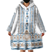 Personalised Papua New Guinea Bird Ethnic Wearable Blanket Hoodie Papuan Batik Inspired Pattern LT9 - Polynesian Pride