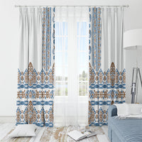 Papua New Guinea Bird Ethnic Window Curtain Papuan Batik Inspired Pattern LT9 - Polynesian Pride